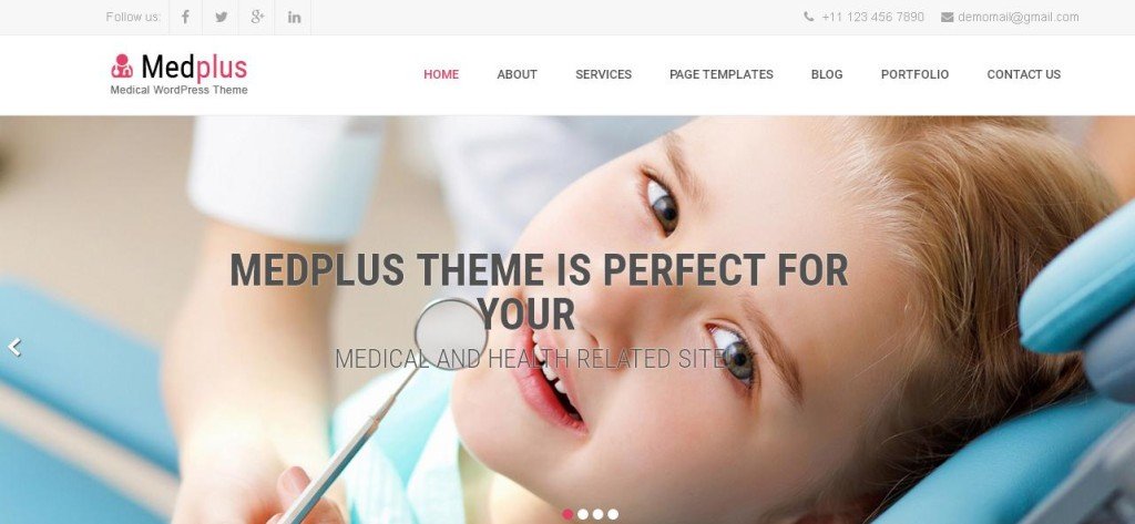 MedPlus Free WordPress Themes