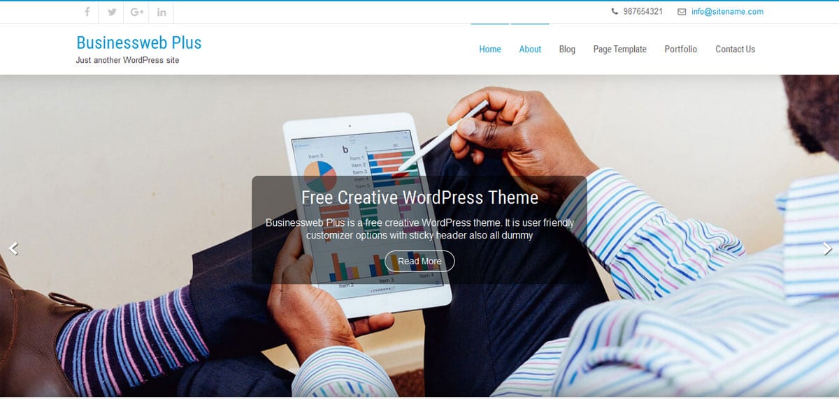 Creative WordPress Theme