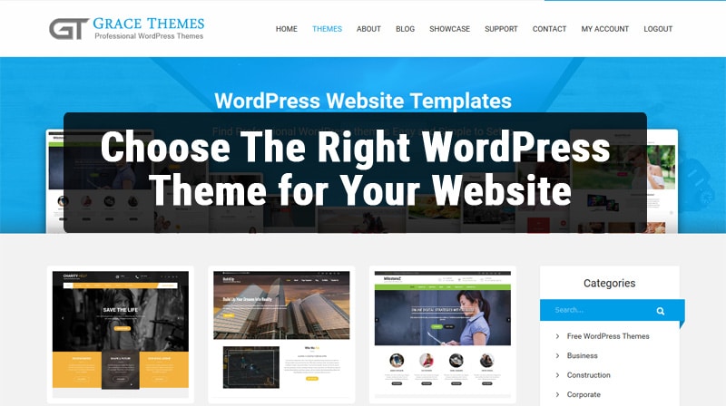 Choose The Right WordPress Theme