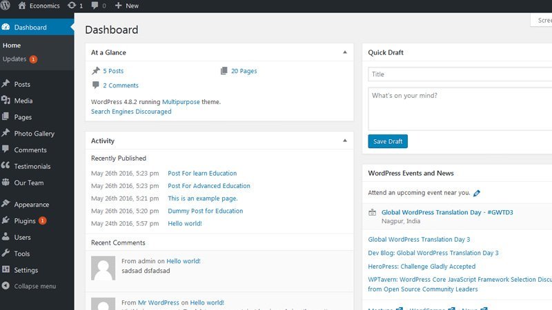 What Are The WordPress Dashboard 11 Component and Tips To Use