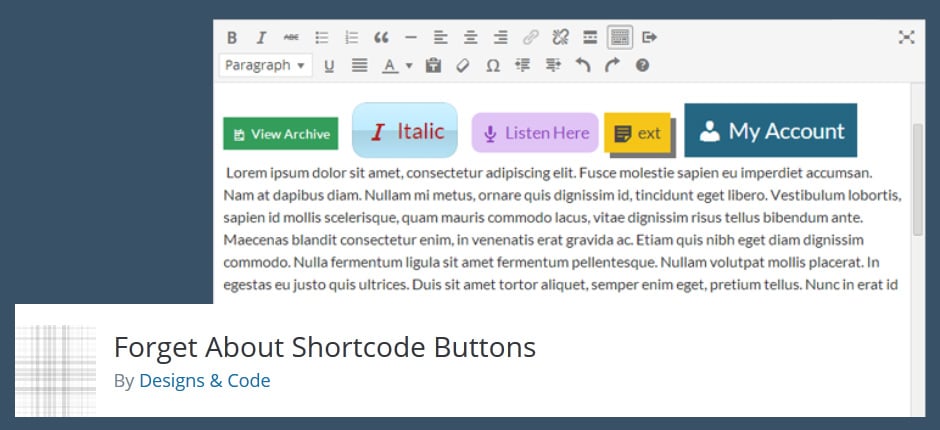 Add Buttons in WordPress