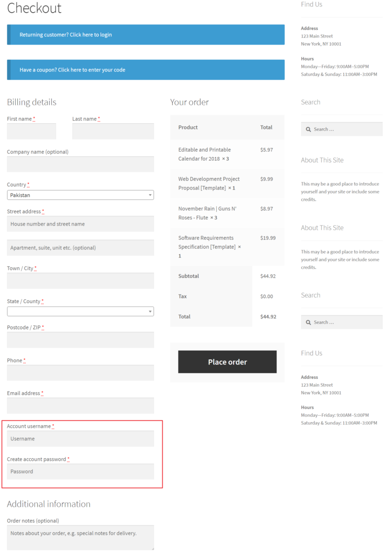 How to add a Registration Form to Stores Grace Themes