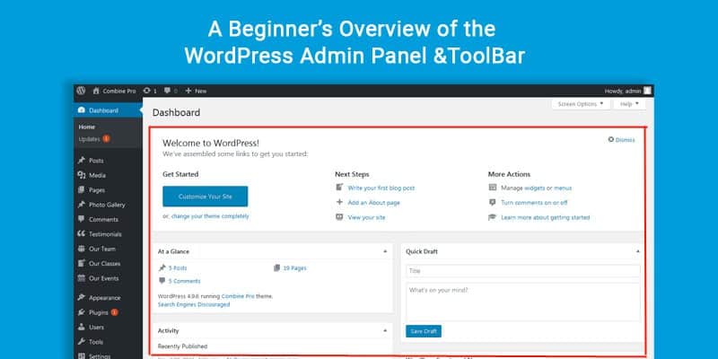 WordPress Admin Panel