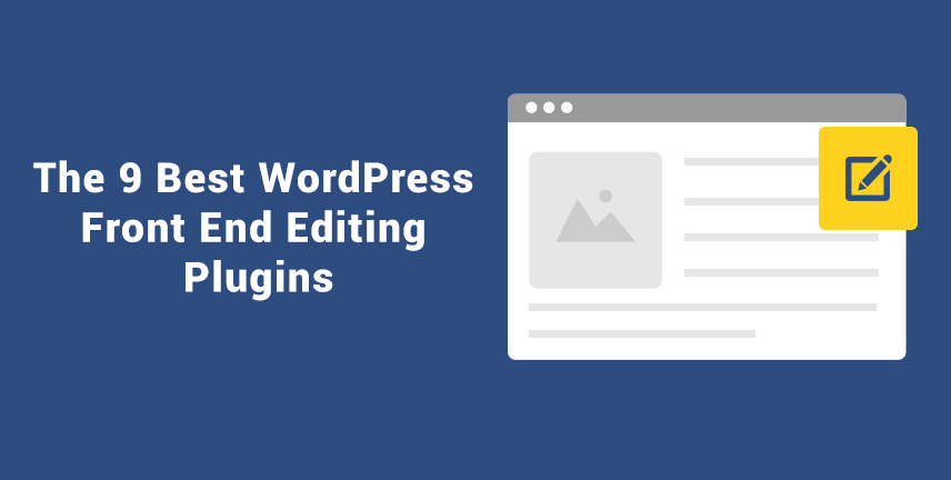 Front End Editing Plugins