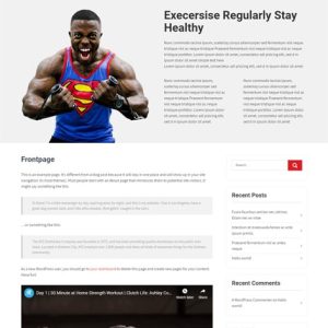 Free Personal Trainer WordPress theme