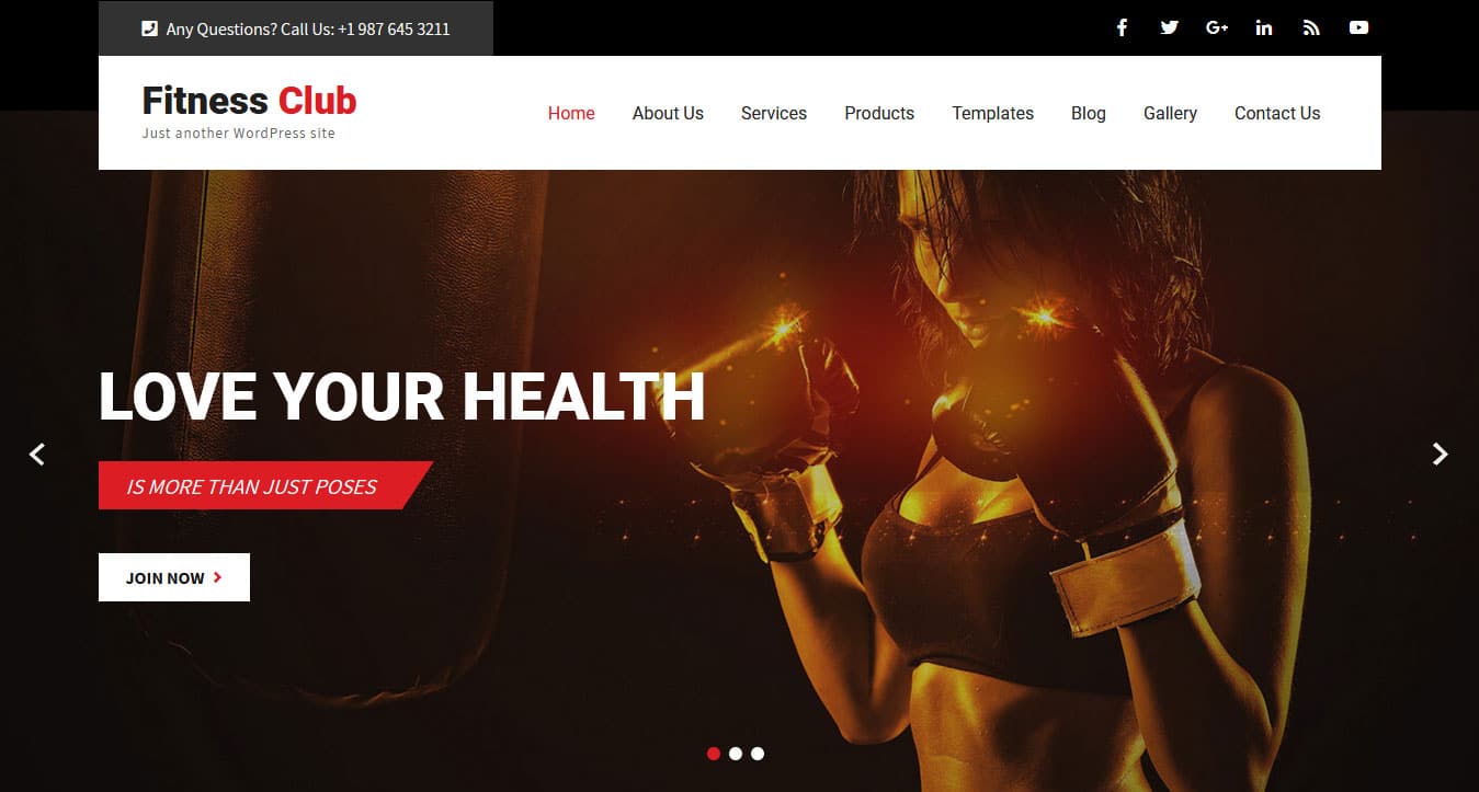 Personal Trainer WordPress Theme