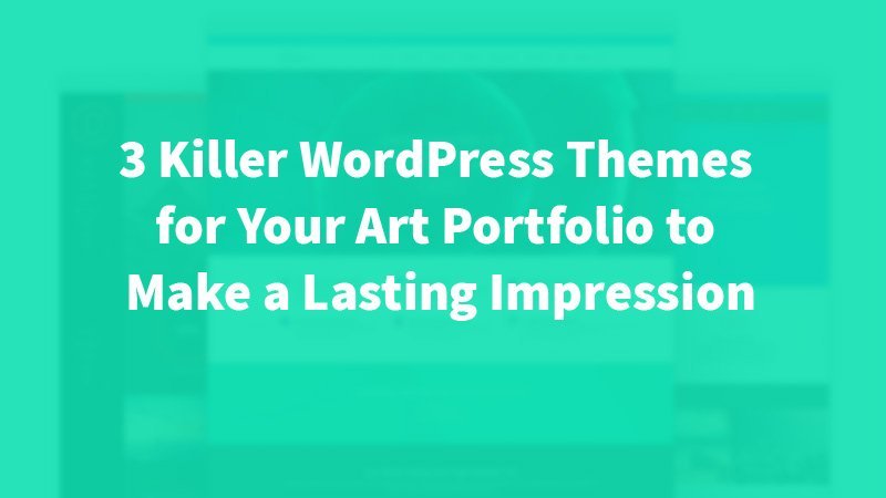 Artist Portfolio - WordPress theme