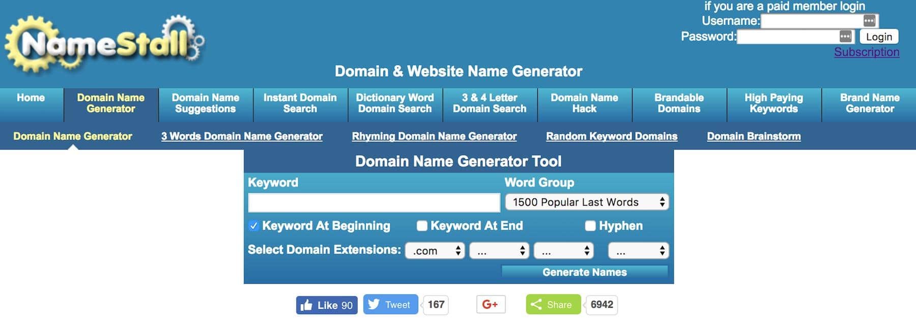 Domain Name Generator Tools