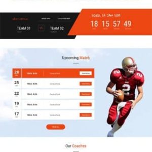 Sports League WordPress Theme