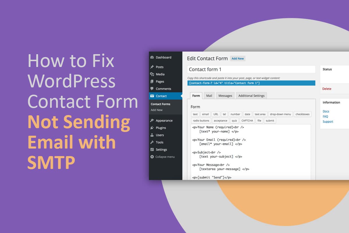 Not Sending Email with SMTP