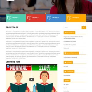 Free eLearning WordPress Theme
