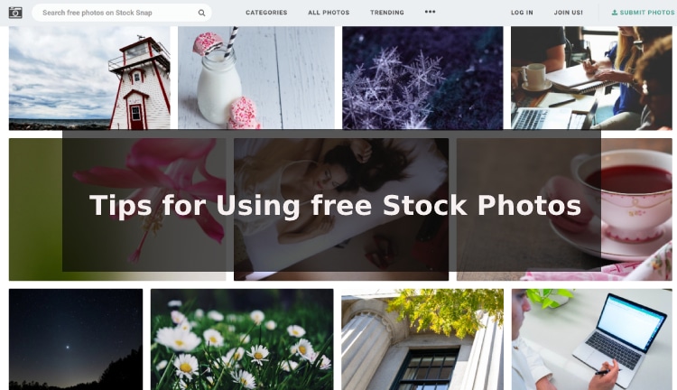 Tips for Using free Stock Photos