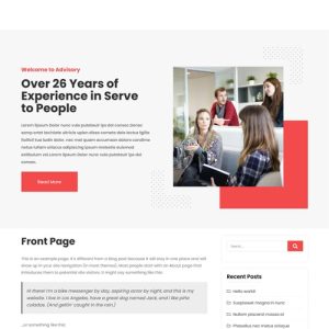 Free Advisor WordPress Theme