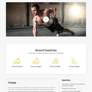 Free Gym WordPress Theme