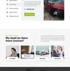 Insurance Company WordPress Theme