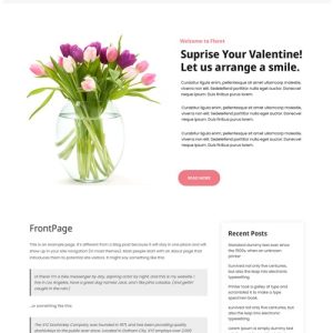 free florist WordPress theme
