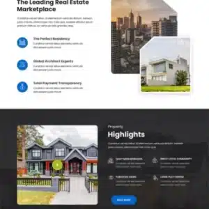 Luxury Real Estate WordPress Theme for Property Listings