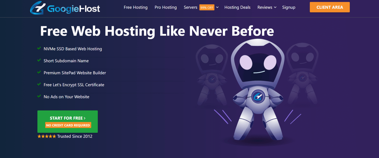 GoogieHost For Free Web Hosting with cPanel