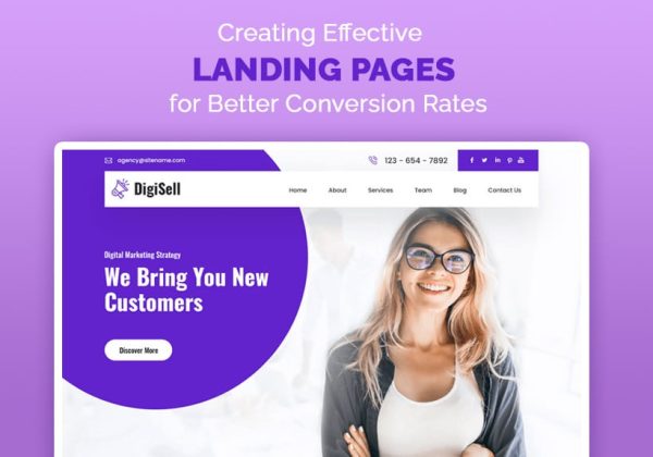 Photo inspiration: Converting Visitors With Effective Landing Page Design Reference: Creating Effective Landing Pages For Better Conversion Rates