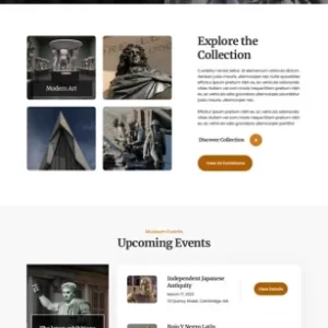 Arts Museum WordPress Theme for Art Gallery