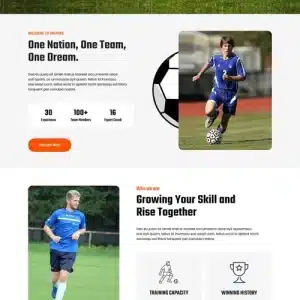 Free Soccer WordPress Theme for Sports Fanatics