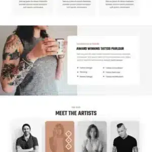 Tattoo Studio WordPress Theme