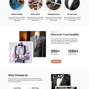 Free Tailor WordPress Theme