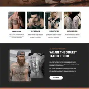 Free Tattoo Artists WordPress Theme