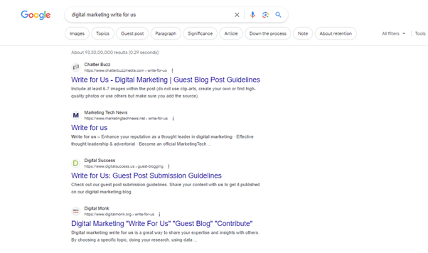 Search result