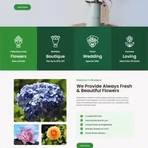 Free Florist WordPress Theme