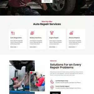Free Auto Service WordPress Theme
