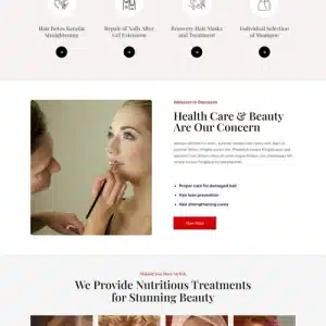 Free Makeup Salon WordPress theme