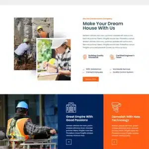 Free Construction Agency WordPress Theme