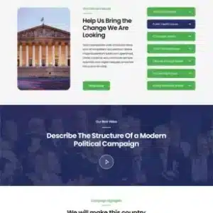 Political campaign WordPress Theme