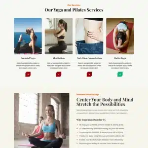 Free Yoga WordPress Theme