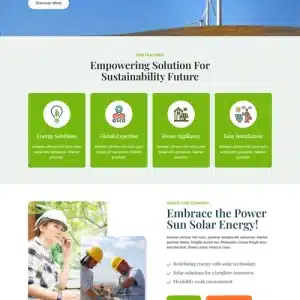 Free Renewable Energy WordPress Theme