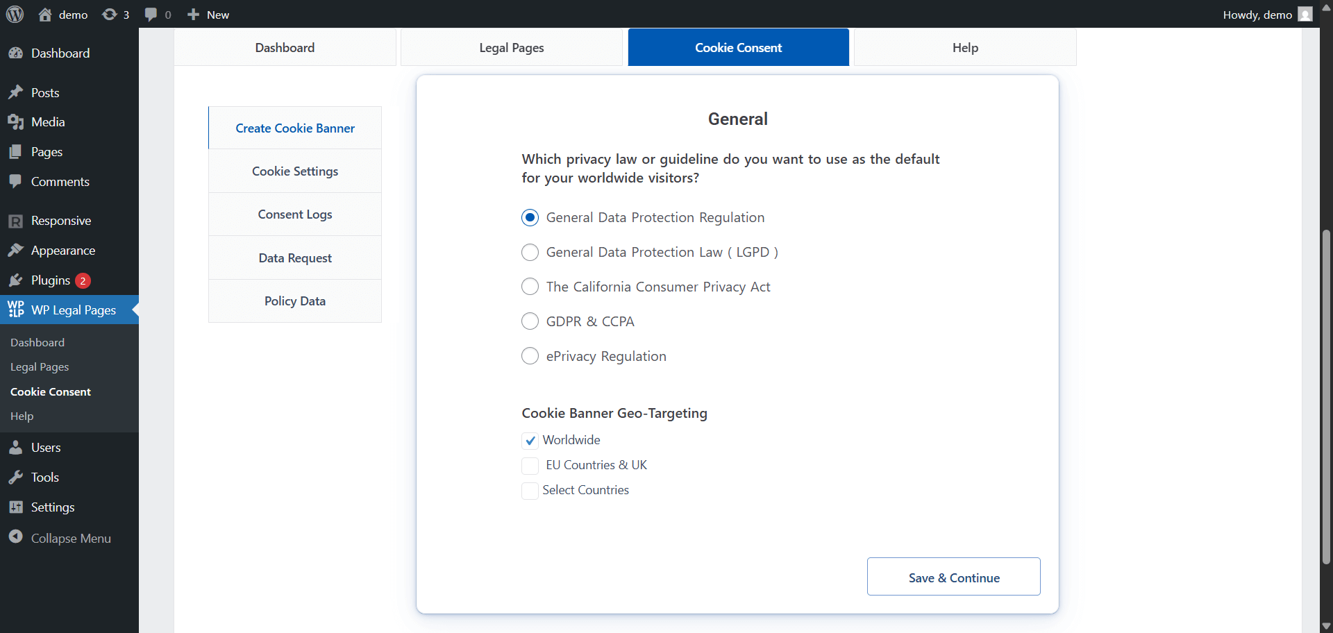 Cookie Consent Management
