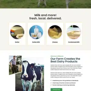 Free Milk Products WordPress Theme