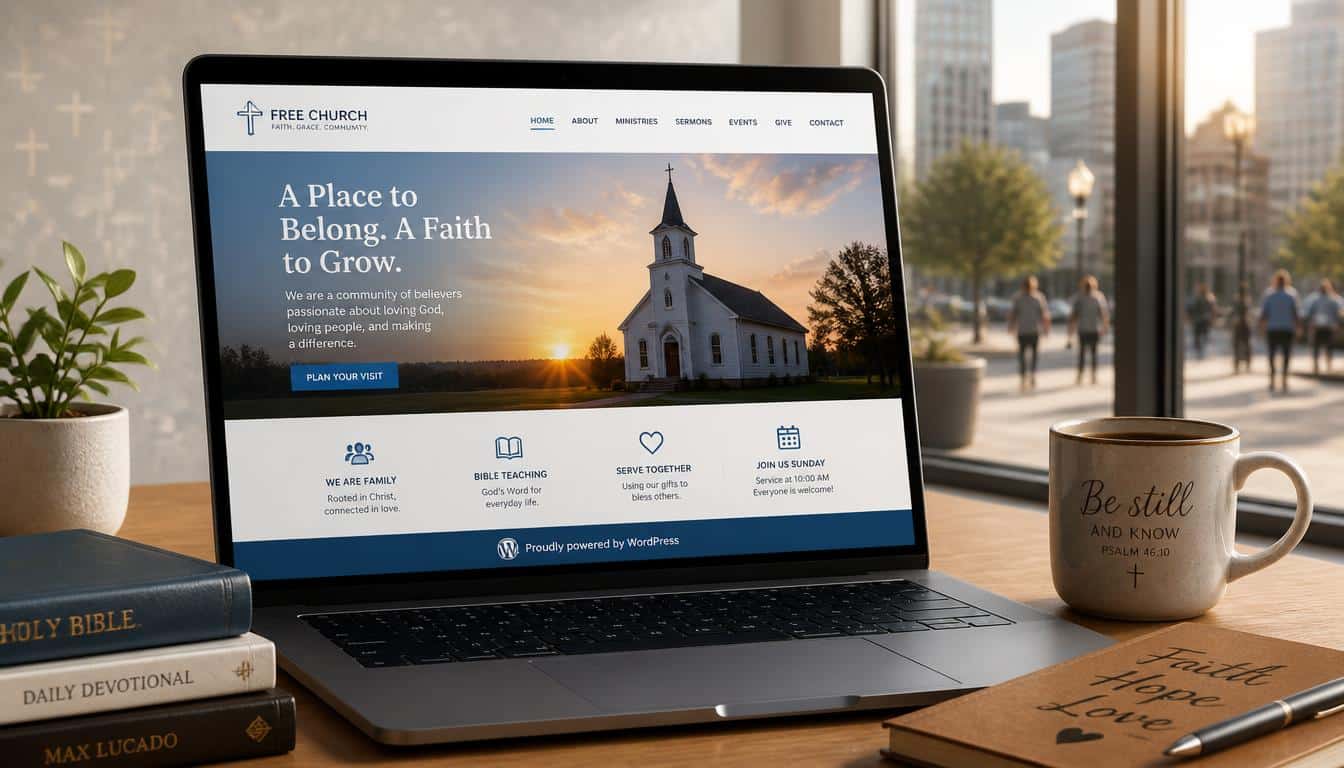 Free Church Websites Using WordPress