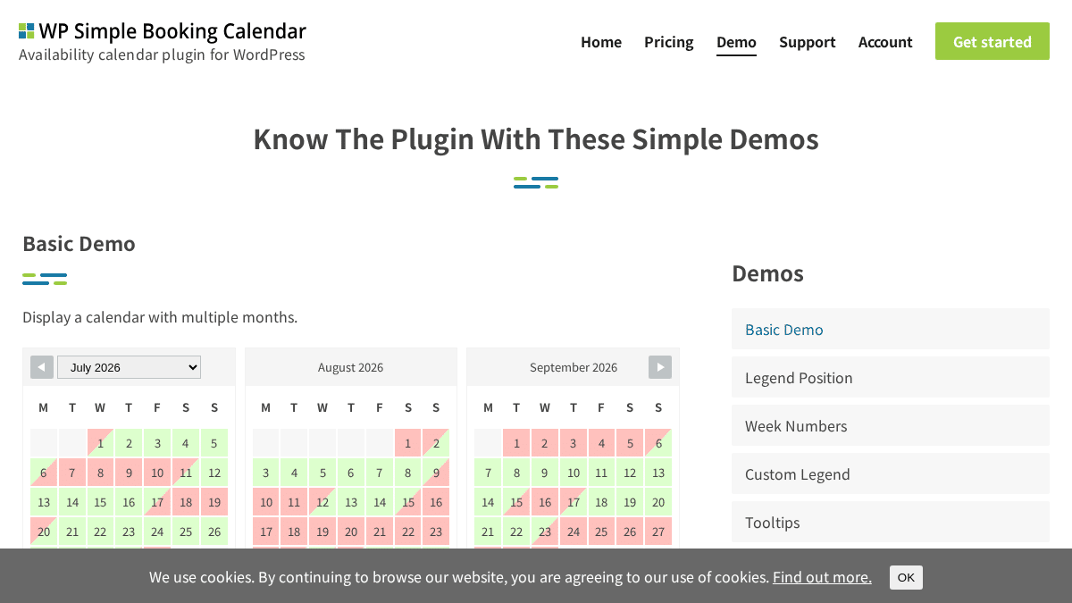 WP Simple Booking Calendar