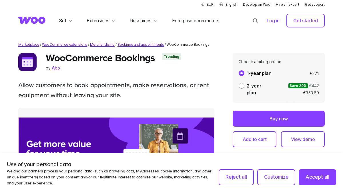 WooCommerce Bookings