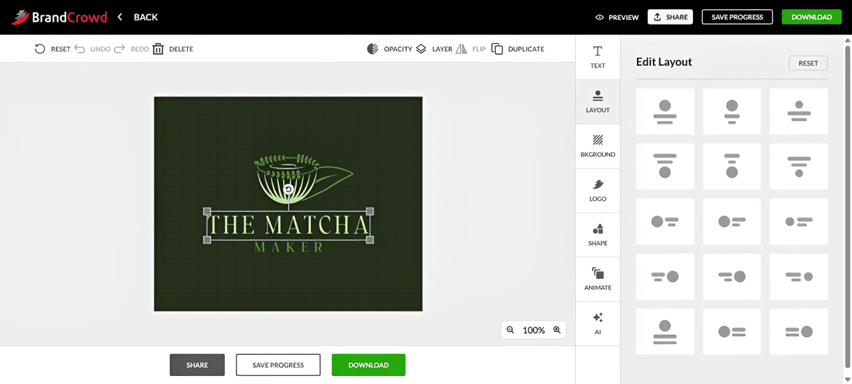 BrandCrowd Logo Maker