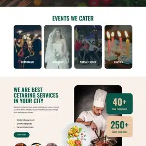 Free Catering WordPress Theme