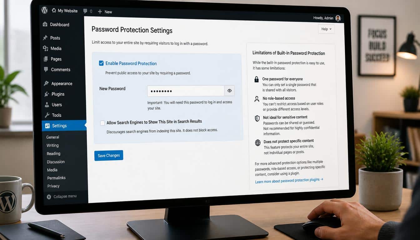 Password Protection Settings