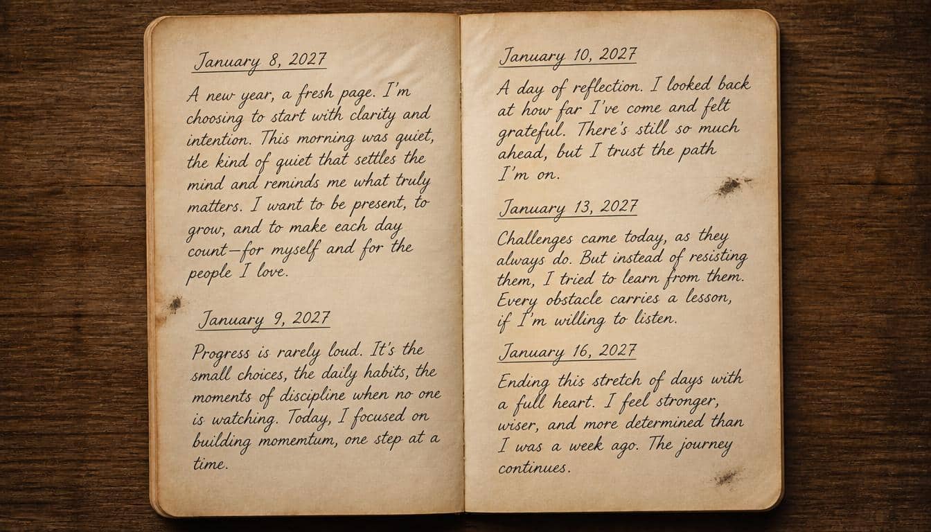 A Note About January 8 to January 16, 2027
