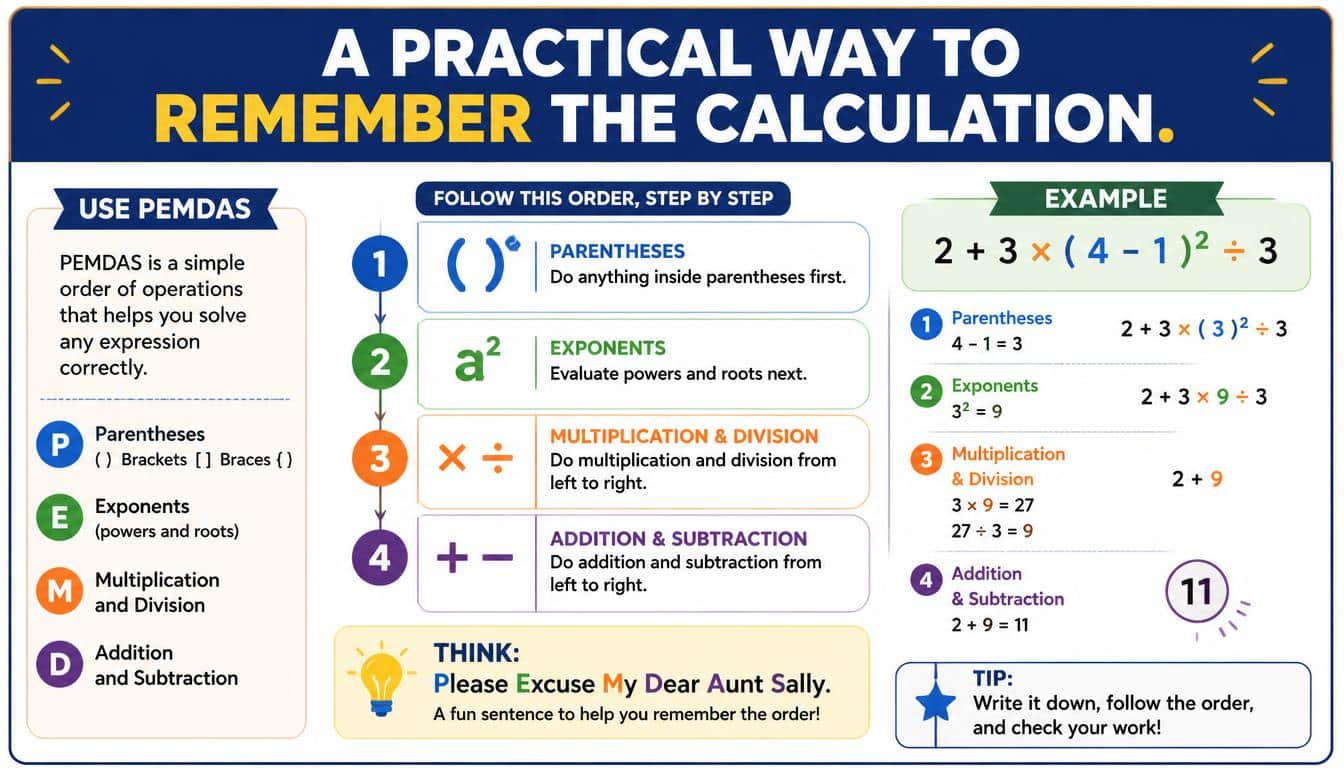 A Practical Way to Remember the Calculation