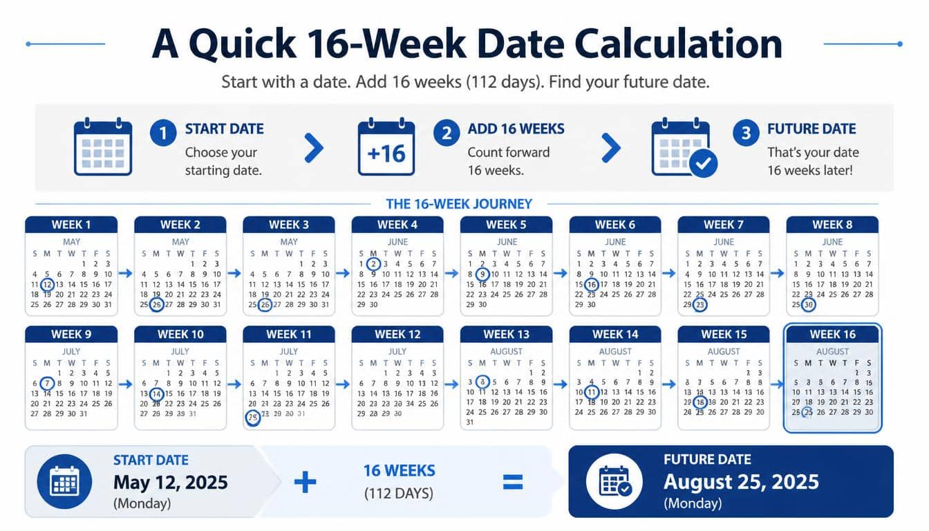 A Quick 16-Week Date Calculation