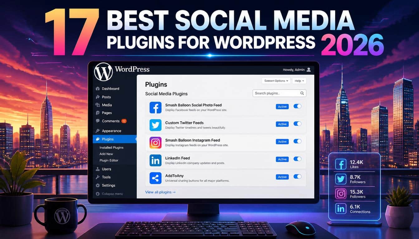 17 Best Social Media Plugins for WordPress