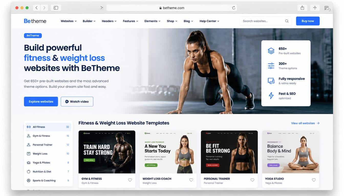 BeTheme Lots of Website for the Weight 