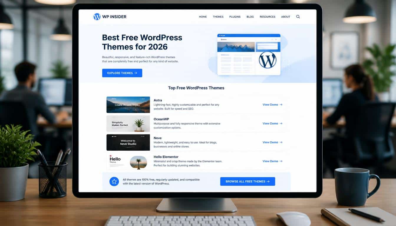 Best Free WordPress Themes for 2026